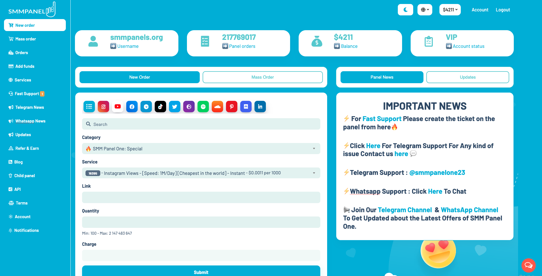 SMMPanelOne.com thumbnail